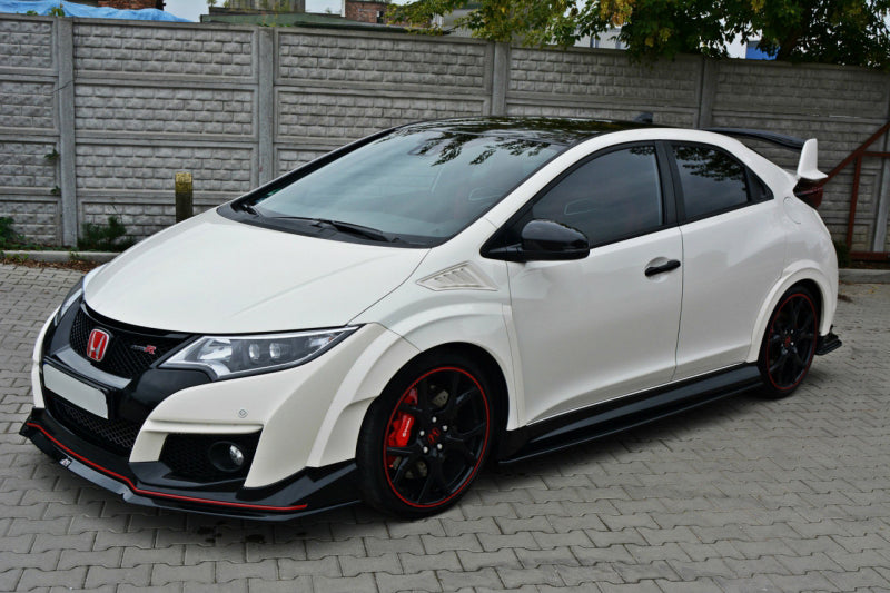 Image of Honda Civic Type R FK2 15+ MXT Sideskirt Add-ons ABS Glans