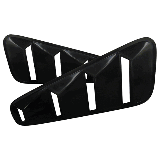Image of Ford Mustang 05-13 Side Window Retro Louvres BLACK