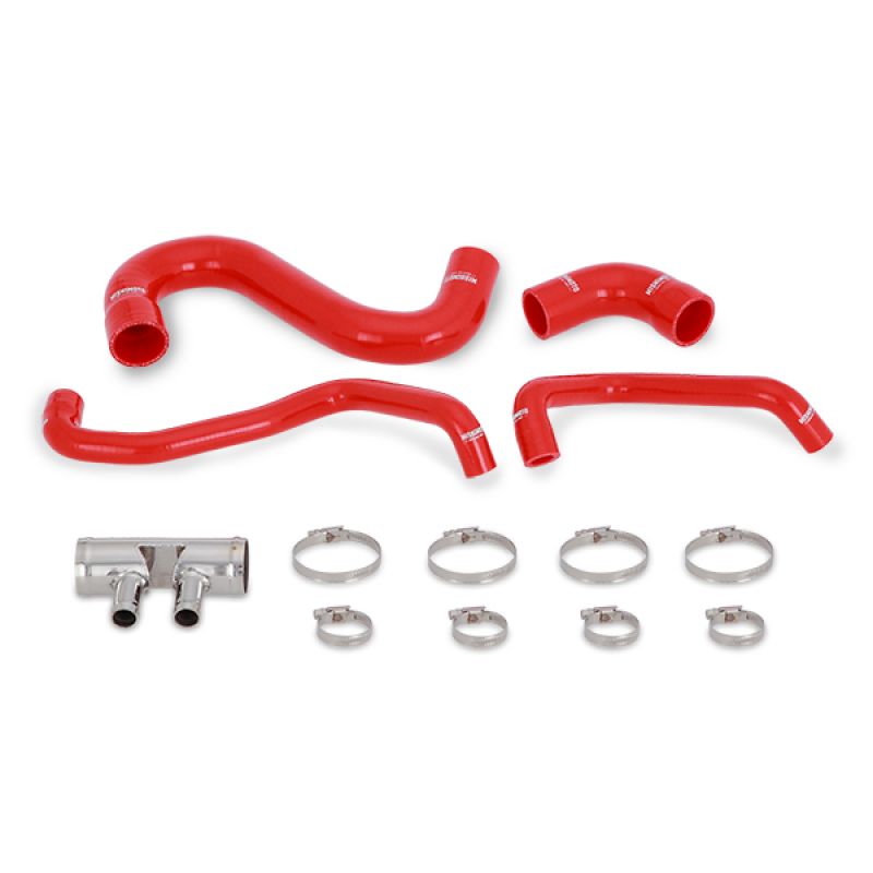Image of Ford Mustang 15+ GT Lower Radiator Hose Red Mishimoto