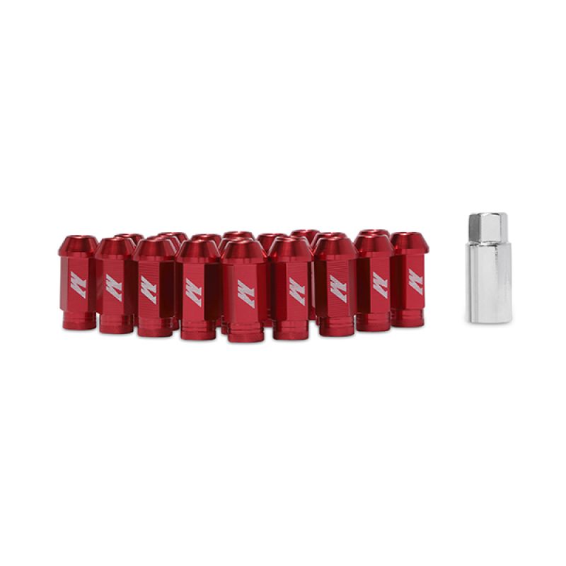 Image of Mishimoto Aluminum Locking Lug Nuts M12 x 1.5 Red