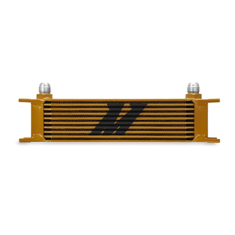 Universal-10-Row-Oil-Cooler-Gold-Mishimoto