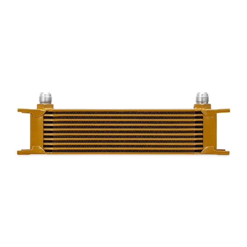 Universal-10-Row-Oil-Cooler-Gold-Mishimoto
