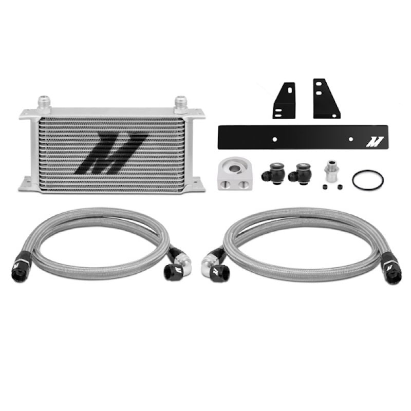 Image of Nissan 370Z /G37 Coupe 08+ Oil Cooler Kit Silver Mishimoto