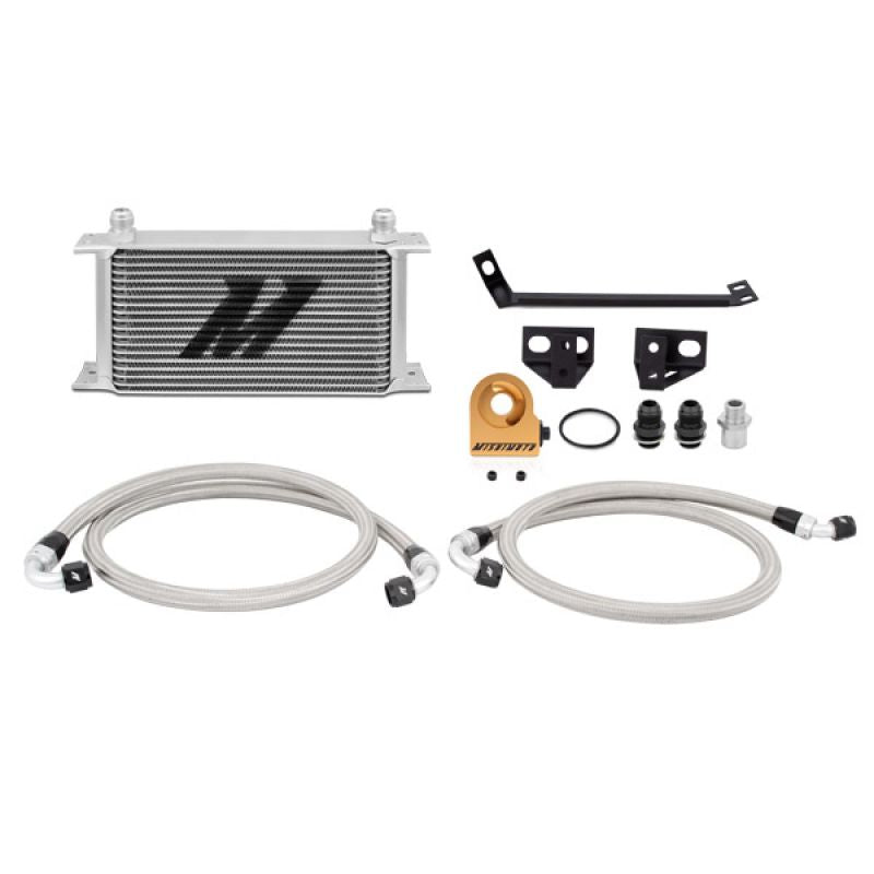 Image of Ford Mustang 15+ EcoB. Thermost. Oil Cooler Silver Mishimoto