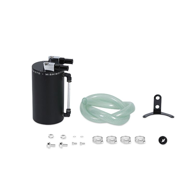 Image of Universal Aluminum Oil Catch Can - Large Black Mishimoto