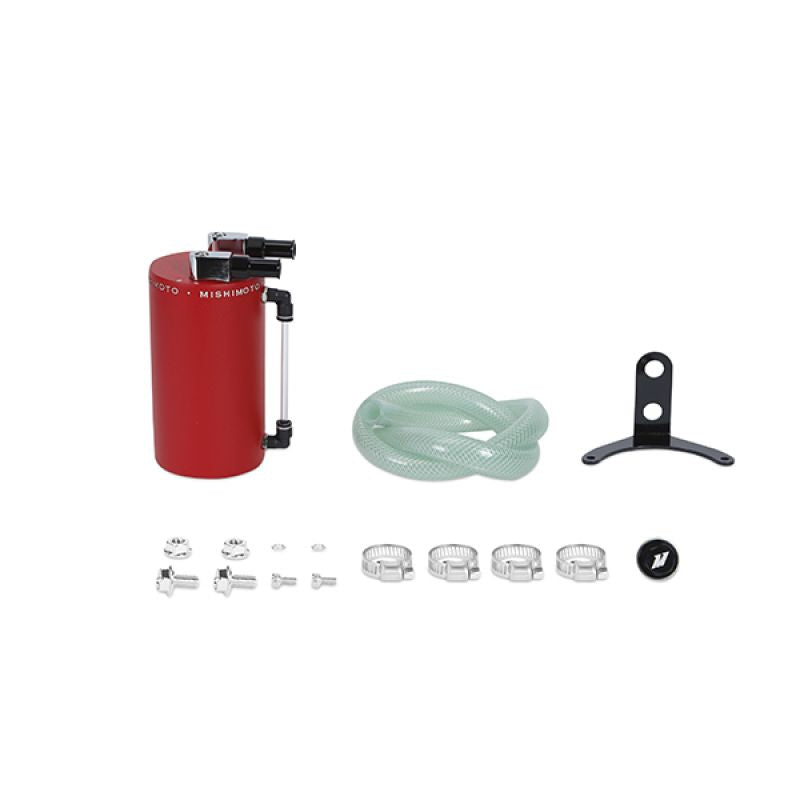 Universal-Aluminum-Oil-Catch-Can---Large-Red-Mishimoto
