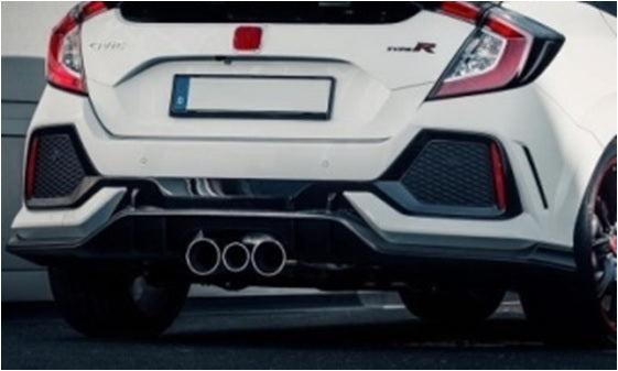 Image of Honda Civic 18+ 4D Type-R FK8 Look ABS Rear Bumper [SIX]