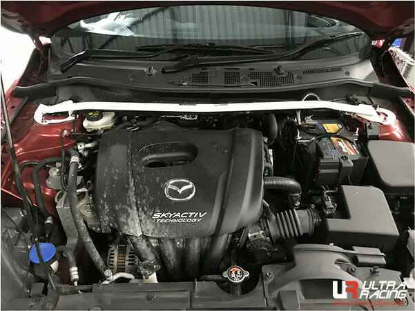 Image of Mazda 2 DJ 14+ 1.5 UltraRacing 2-Point Front Upper Strutbar
