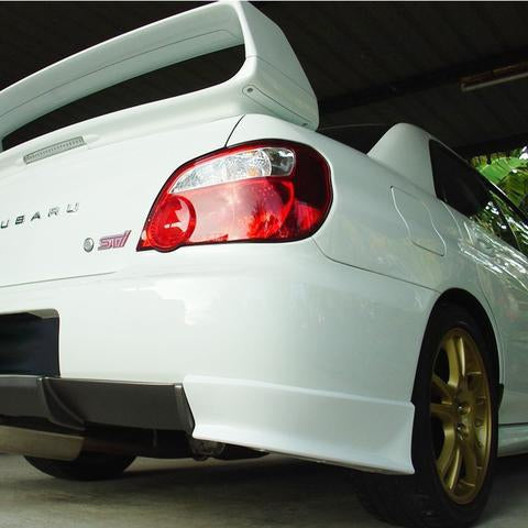 Image of Subaru Impreza WRX 02-07 Achterbumperlip / Kapjes PU [SIX]