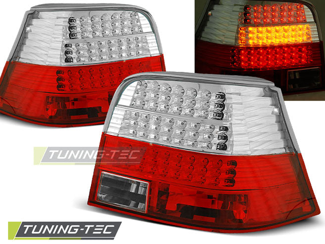 VW-Golf-4-97-09-Led-Tail-Lights-Red-White