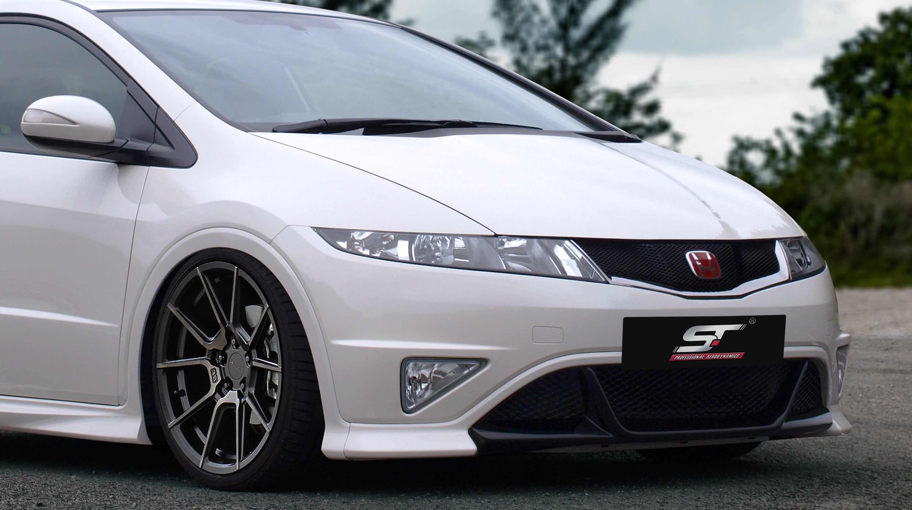 Honda-Civic-06-11-FK/FN/FN2-HB-Front-Underbumper-Spoiler