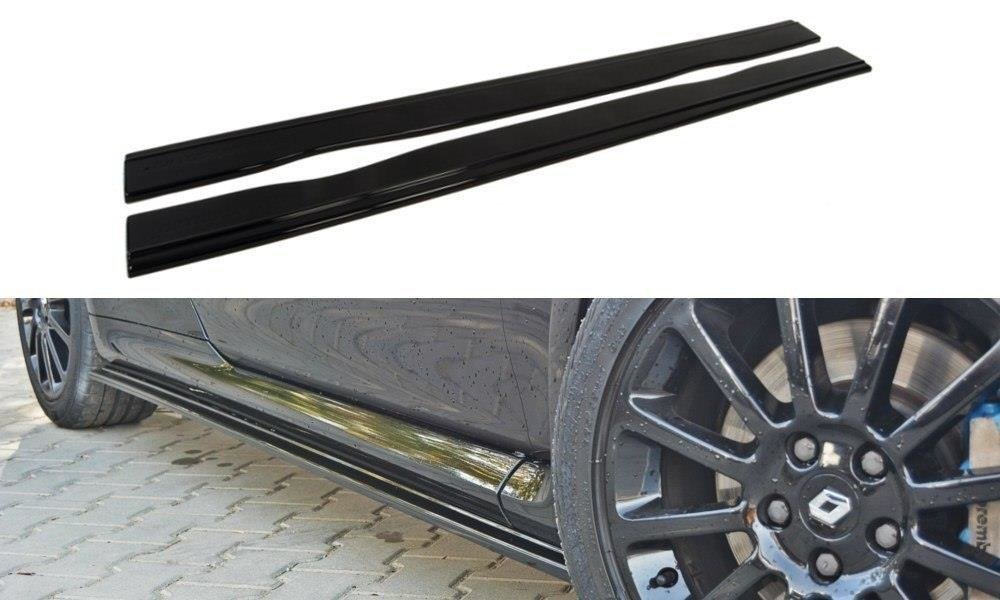 Image of Side Skirts Diffusers Renault Clio MK3 RS - Gloss Black
