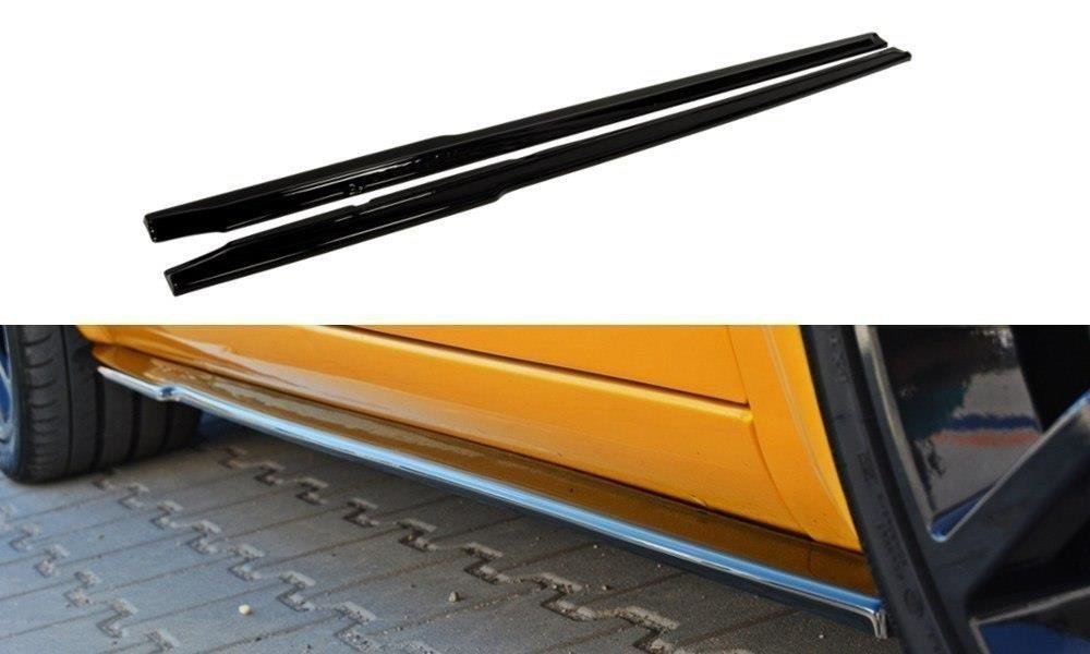 Image of Side Skirts Diffusers Renault Megane Ii RS - Gloss Black
