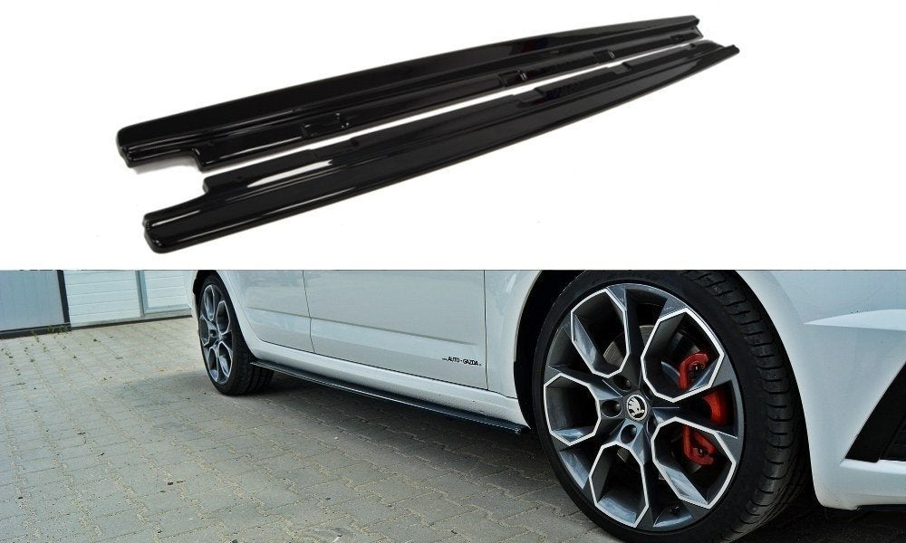 Image of Side Skirts Diffusers Skoda Octavia RS MK3/MK3 FL HB/Kombi-G
