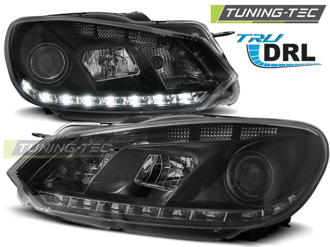 VW-Golf-6-08-12-Headlights-True-DRL-Black