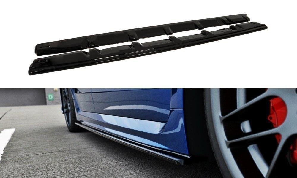 Image of Side Skirts Diffusers Subaru WRX STi - Gloss Black