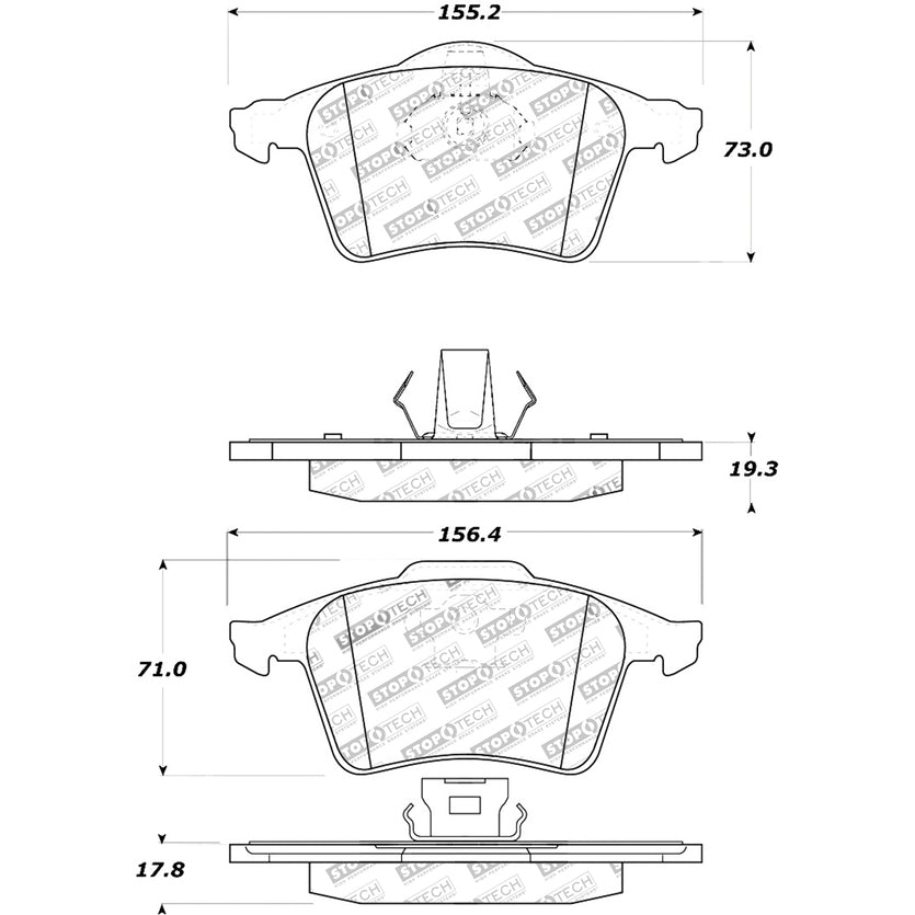 30809152-Stoptech-Street-Brake-Pads-with-Shims-&-Hardware