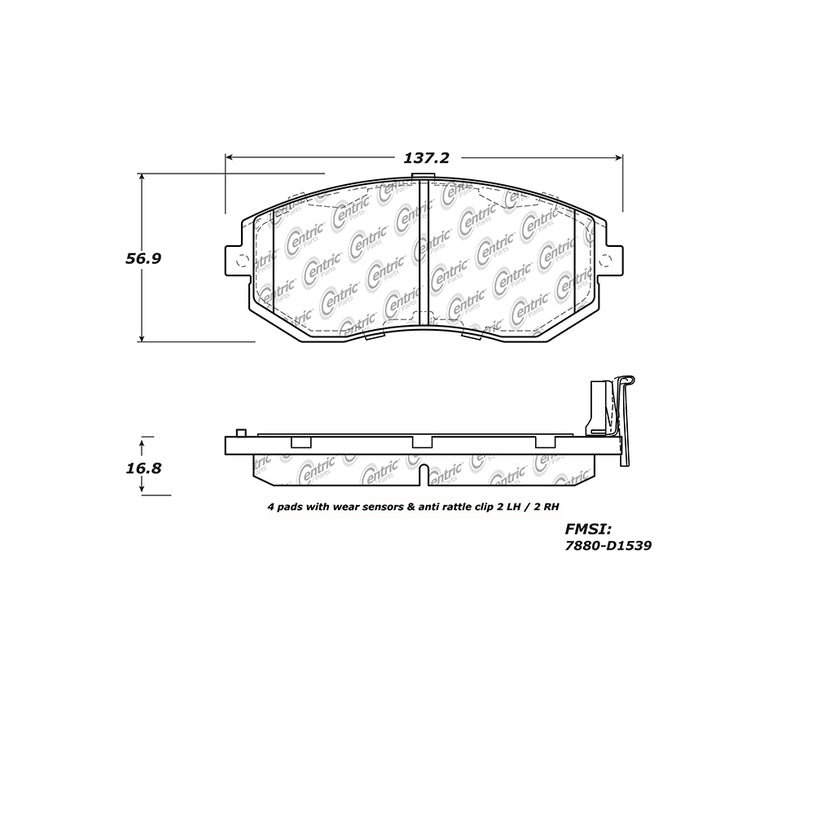 30815390-Stoptech-Street-Brake-Pads-with-Shims-&-Hardware