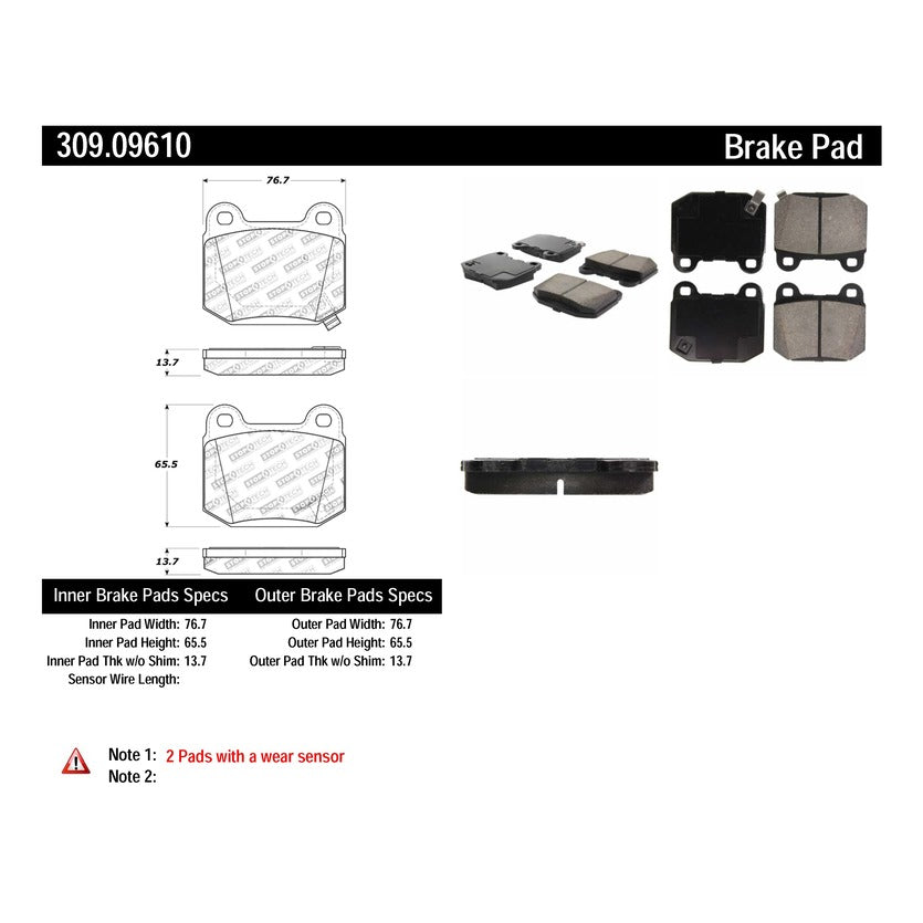 30909610-Stoptech-Sport-Brake-Pads-with-Shims-&-Hardware