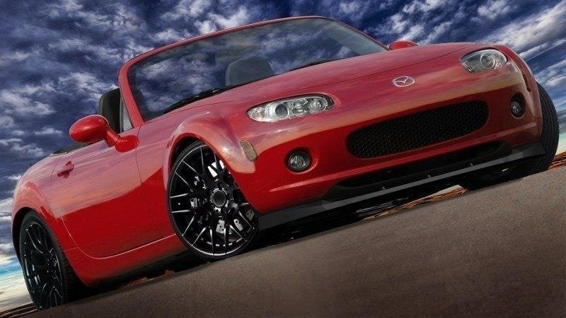 Image of Front Splitter Mazda Mx5 Nc Preface Model - Textured