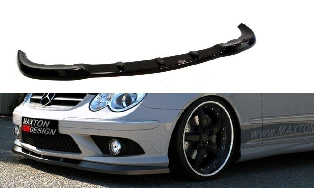 Image of Front Splitter Mercedes CLK W209 For AMG - Textured