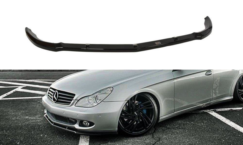 Image of Front Splitter Mercedes CLS C219 Standard Bumper - Textured