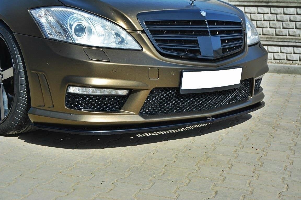 Image of Front Splitter Mercedes S-CLass W221 AMG - Textured