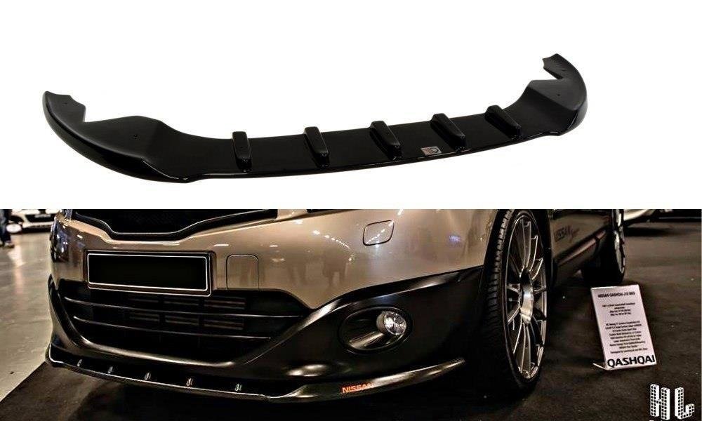 Image of Front Splitter Nissan Qashqai (Facelift) - Textured