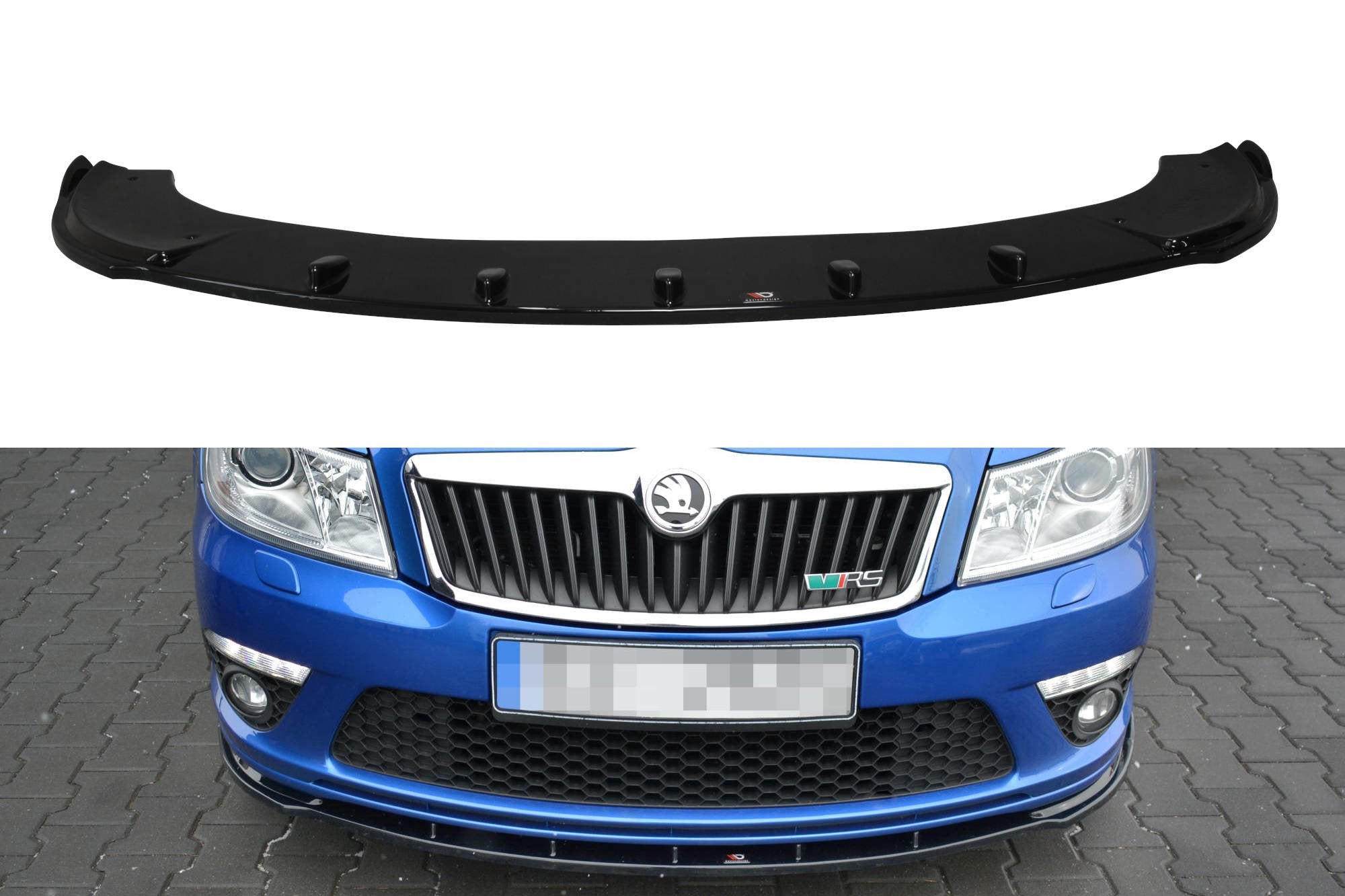 Image of Front Splitter V1 Skoda Octavia MK2 (RS Version) Facelift-CL