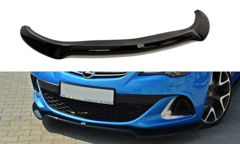 Image of Front Splitter Opel Astra J OPC / VXR V.2 - Textured