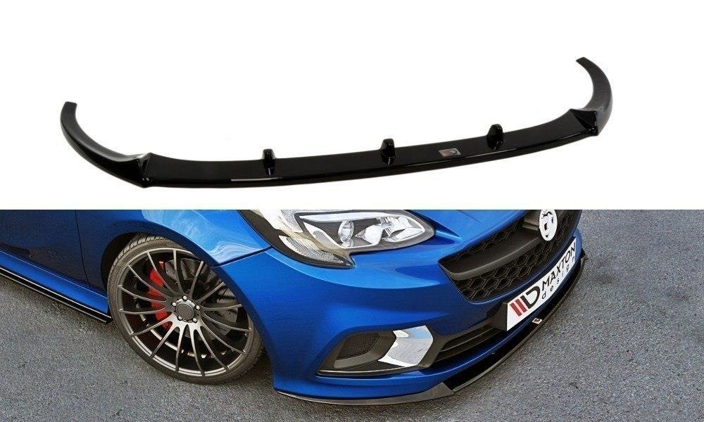 Image of Front Splitter Opel Corsa E OPC/VXR Nurburg - Textured