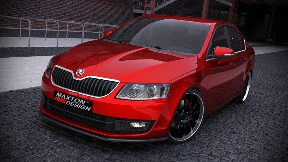 Image of Front Splitter Skoda Octavia III - Textured