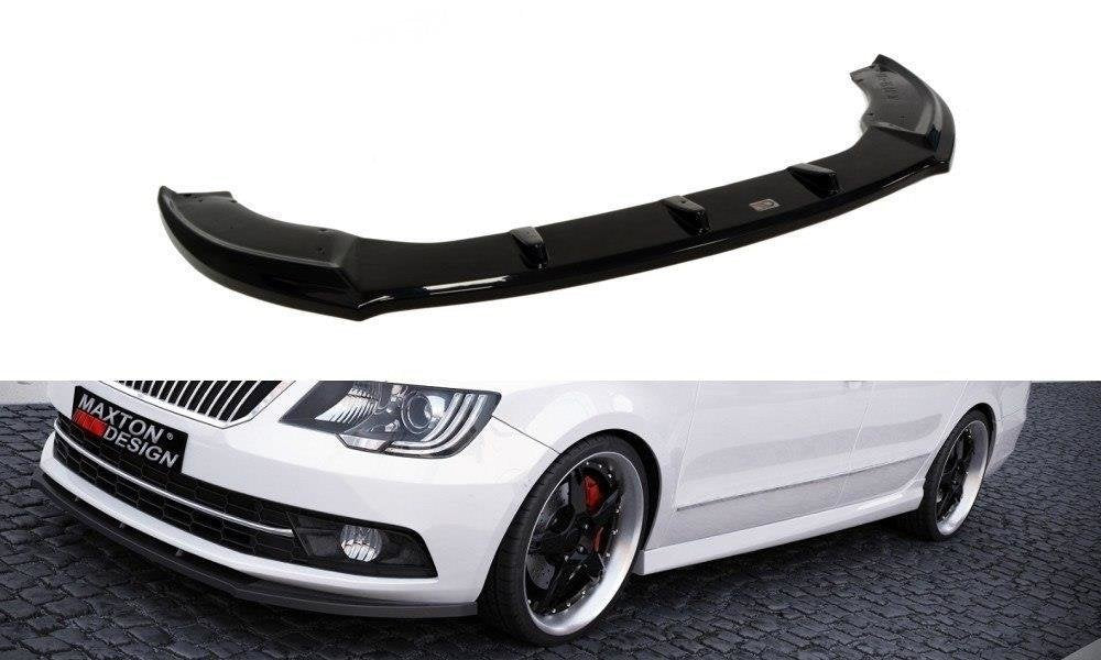 Image of Front Splitter Skoda Superb MK2 FL - Textured