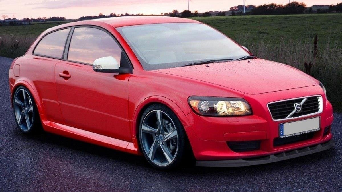 Image of Front Splitter Volvo C30 - Textured