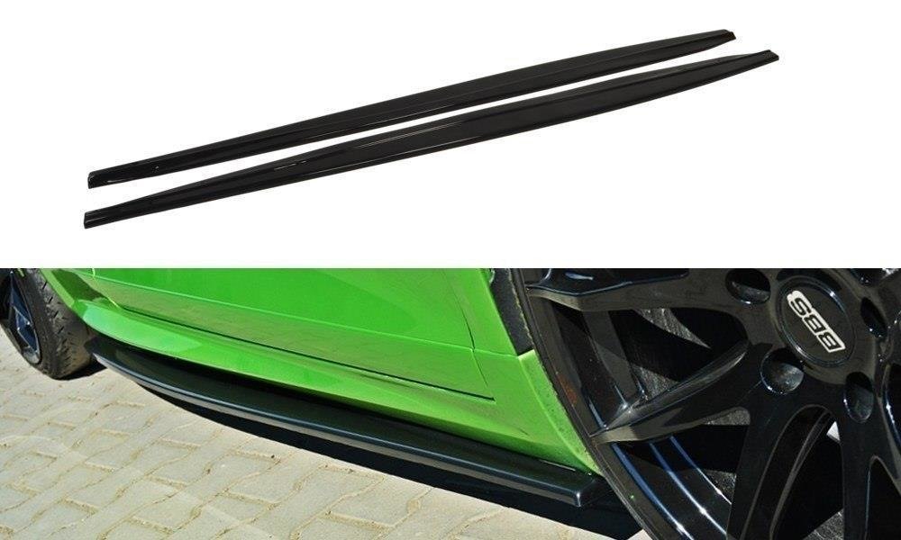 Image of Side Skirts Diffusers VW Scirocco R - Gloss Black