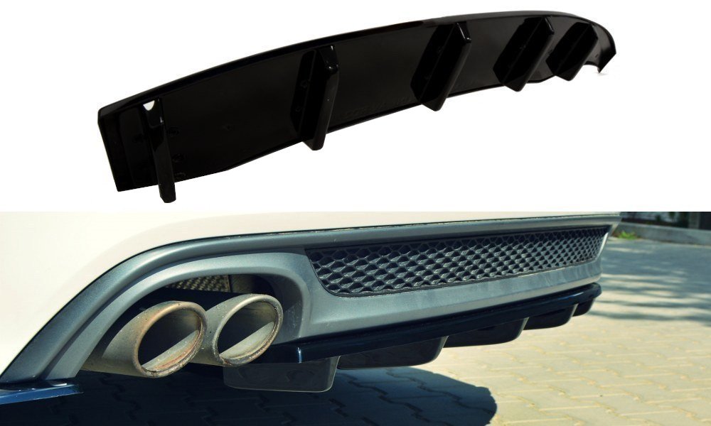 Image of Central Rear Splitter Audi A6 C7 S-Line Avant - Textured