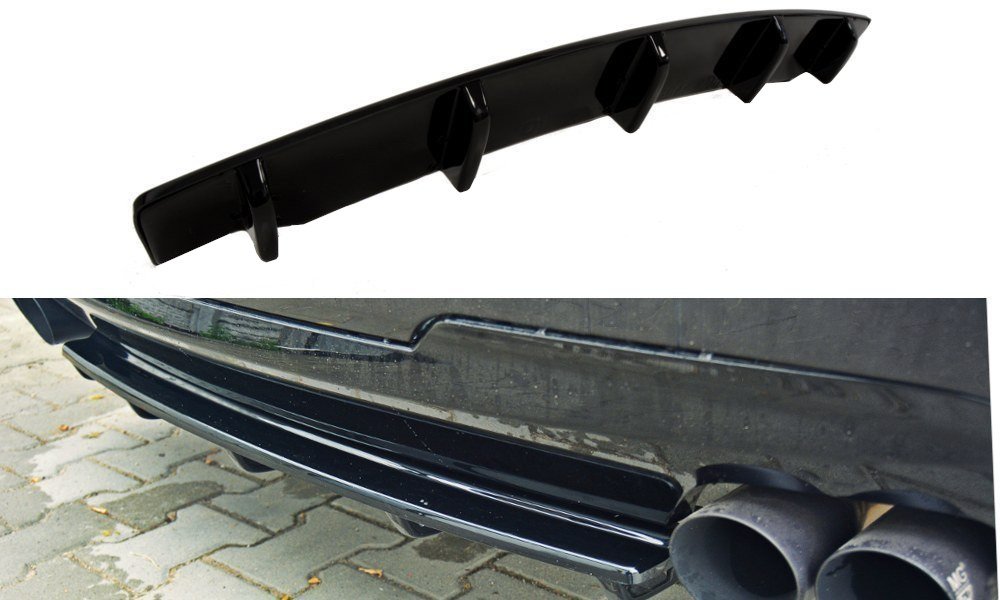 Image of Splitter For BMW 5 F11 M-Pack (Fits Two Double Exhaust Ends) V3