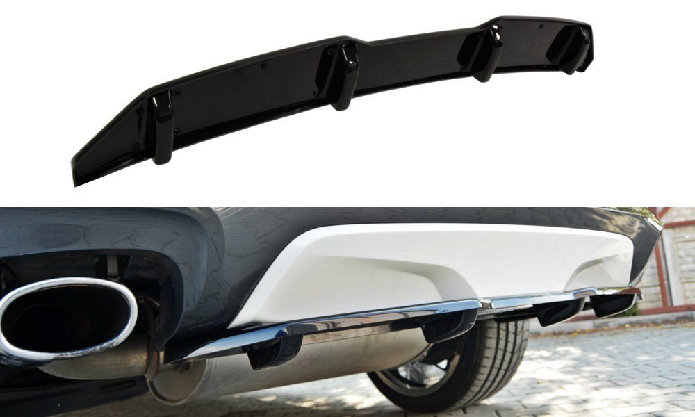 Image of Central Rear Splitter For BMW X4 M-Pack (With A Vertical Bar