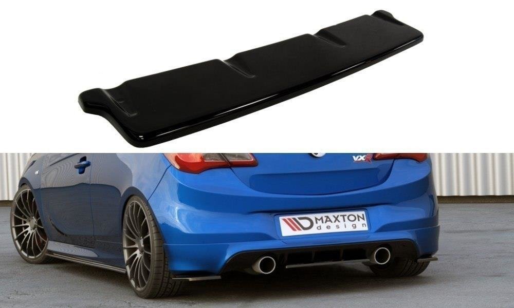 Image of Central Rear Splitter Opel Corsa E OPC / VXR - Textured