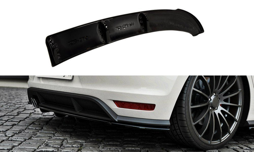 Image of Rear Splitter VW Polo MK5 GTi Facelift (With A Vertical Bar) V3