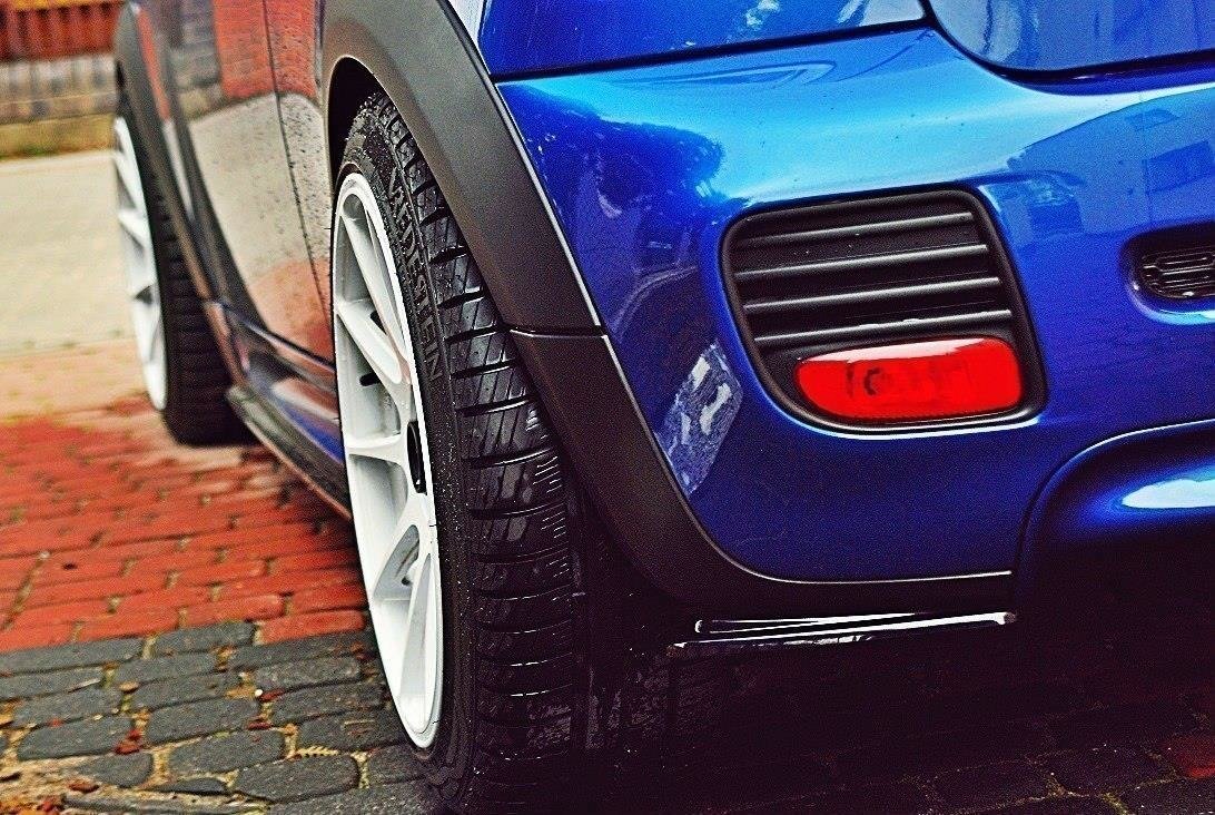 Image of Rear Side Splitters Mini Cooper R56 JCW - Textured
