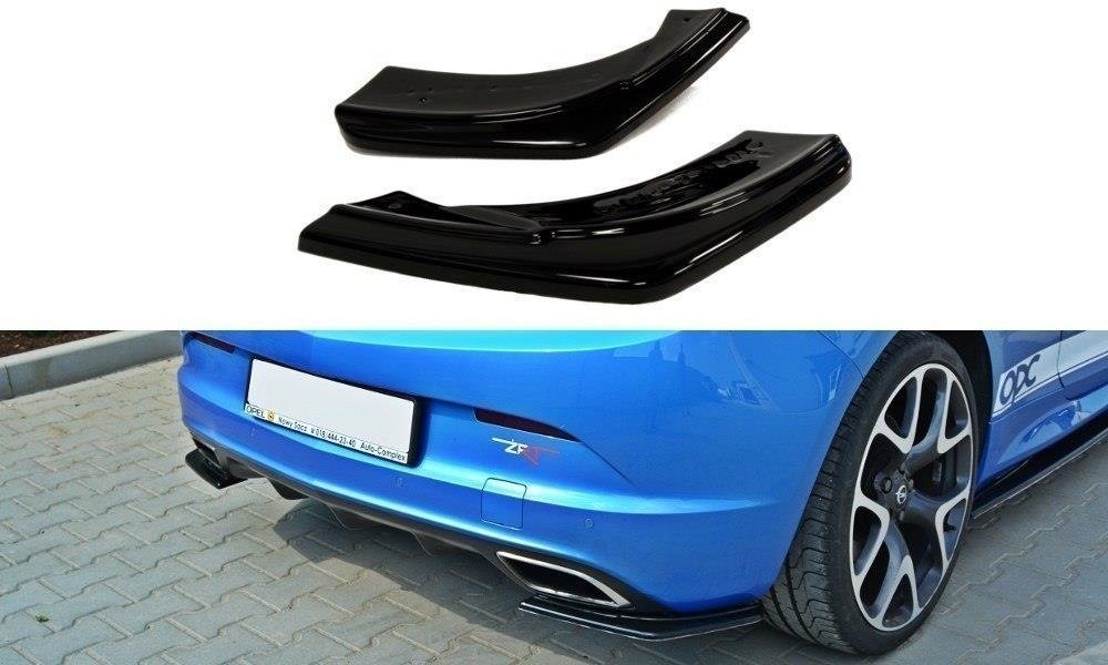 Image of Rear Side Splitters Opel Astra J OPC / VXR - Textured