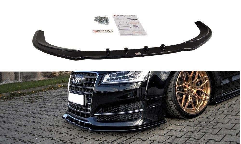 Image of Front Splitter V.1 Audi S8 D4 FL - Gloss Black
