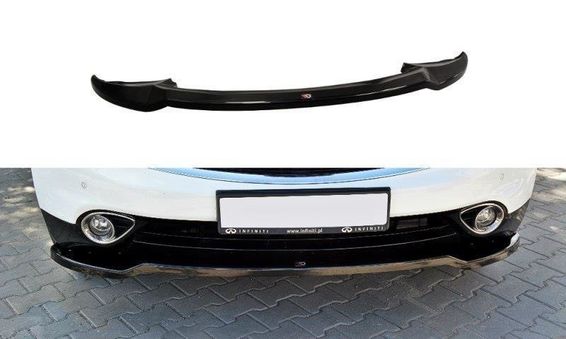 Image of Front Splitter V.1 Infiniti Qx70 - Gloss Black