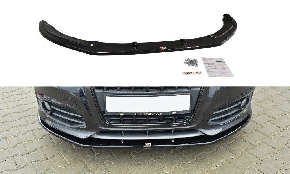Image of Voorsplitter V.2 Audi S3 8P FL - Glanzend Zwart