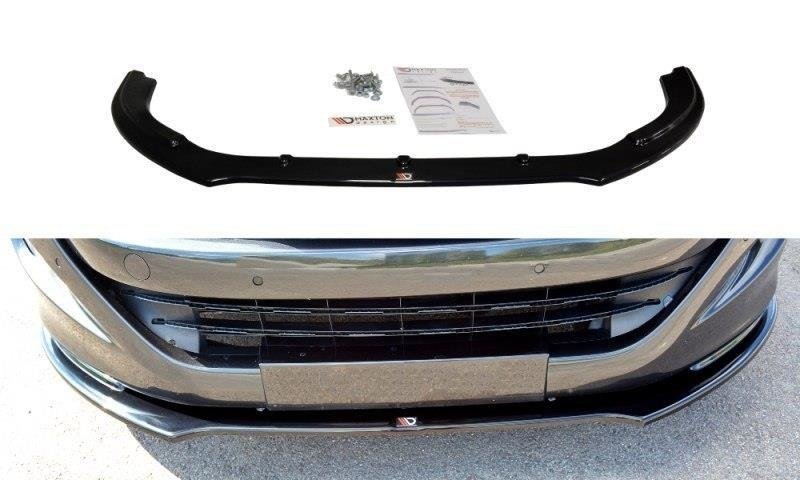 Image of Front Splitter V.2 Peugeot RCZ - Gloss Black