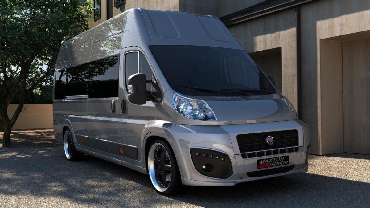 Image of Front Bumper Fiat Ducato III With Led - Primed