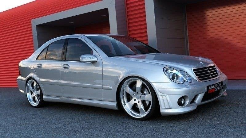 Image of Front Bumper Mercedes C W203 AMG 204 Look> - Primed
