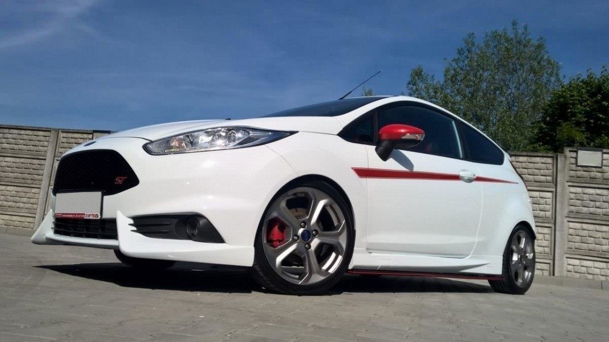 Image of Front Bumper Spoiler Fiesta MK7 Facelift - Primed