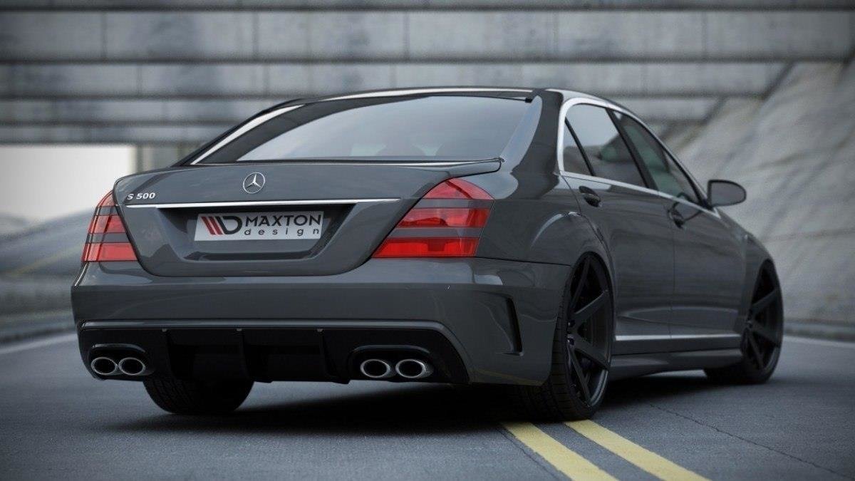 Image of Mercedes S W221 (Look W205) Rear Bumper + Rear Valance-Prime